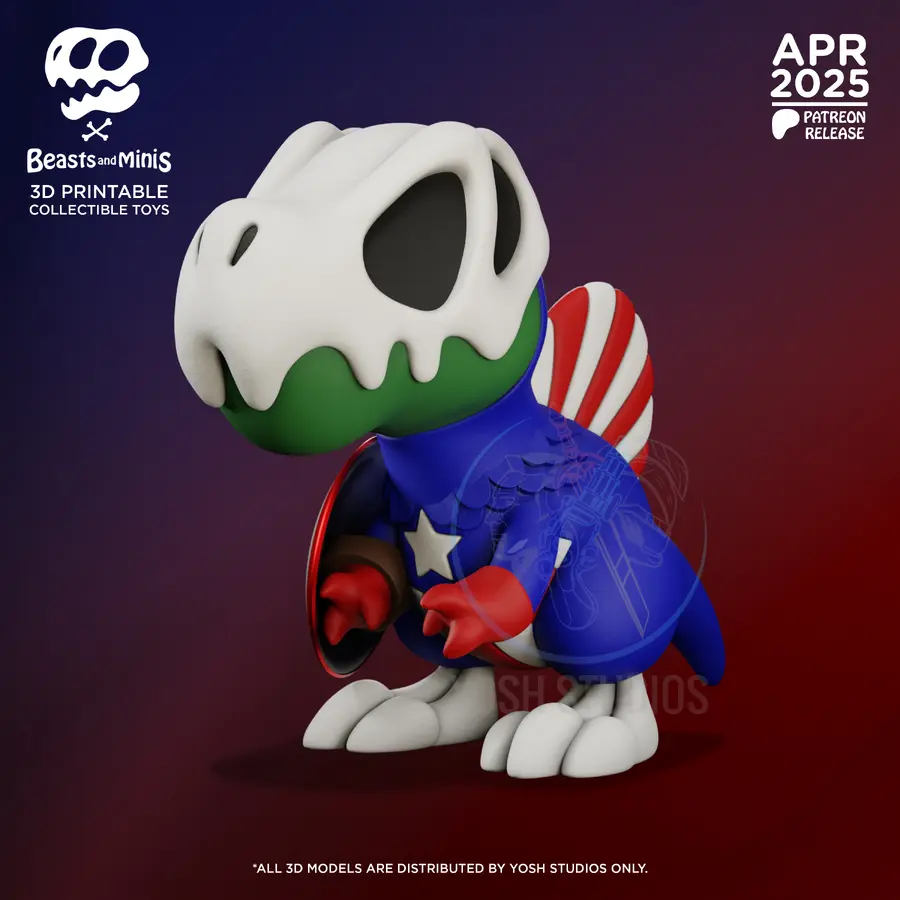Dino Captain America preview